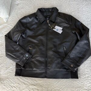 Men's Black Leather Jacket